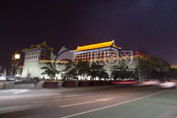 西安永宁门城墙夜景