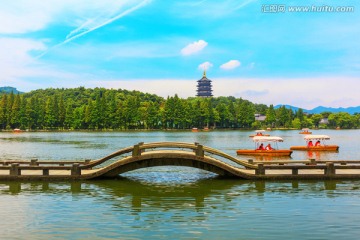 西湖山水风光