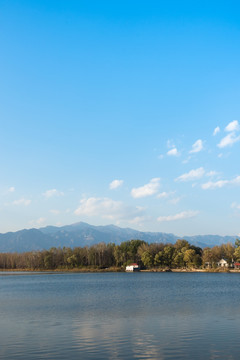 妫河风景 海坨山 延庆旅游