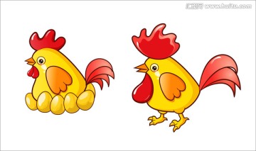 可愛的雞