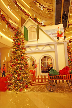 圣诞树高清 圣诞节装饰布置