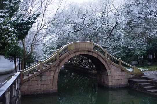 石桥 冬天