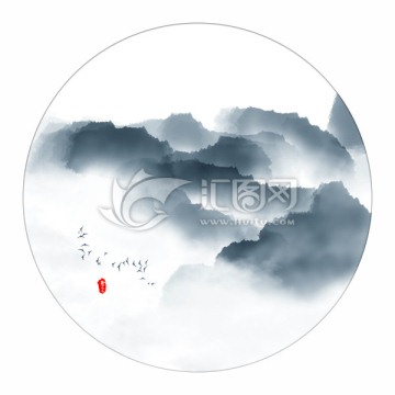 水墨山水畫