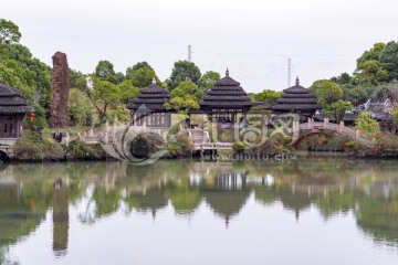 韩湘水博园古建