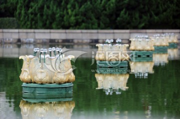 上海展覽中心噴泉