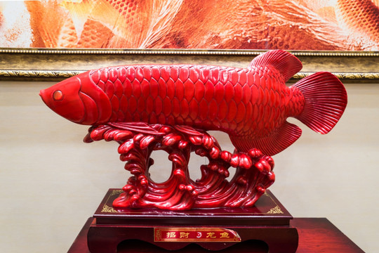 金龙鱼雕塑