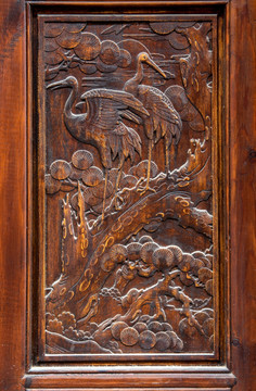 中式门窗木雕 装饰花板图案
