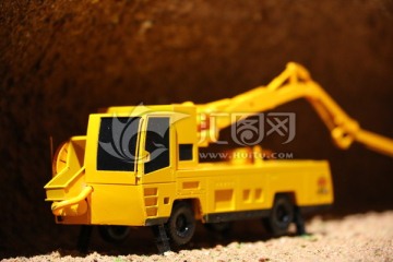 矿洞工程车模型