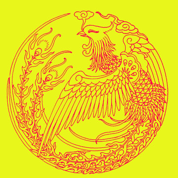 中國鳳紋 團(tuán)鳳紋飾