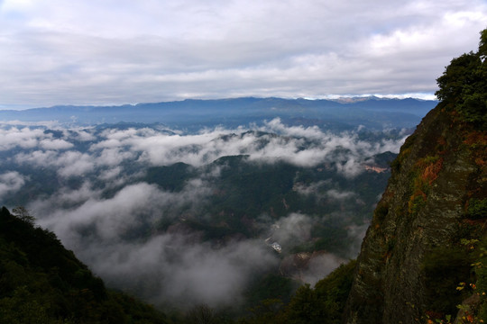 湖南新宁崀山丹霞云海风光