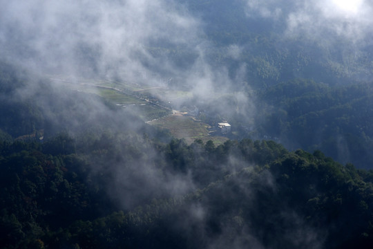 湖南新宁崀山丹霞云海风光