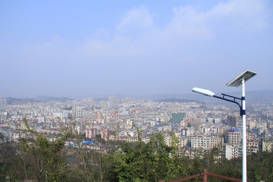 嘉禾县城全景