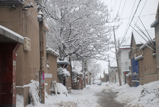 雪后的村落