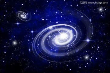 星空 太空漩涡星系