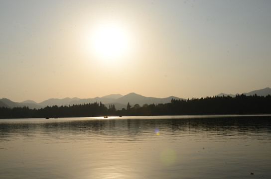 西湖山水 西湖黄昏