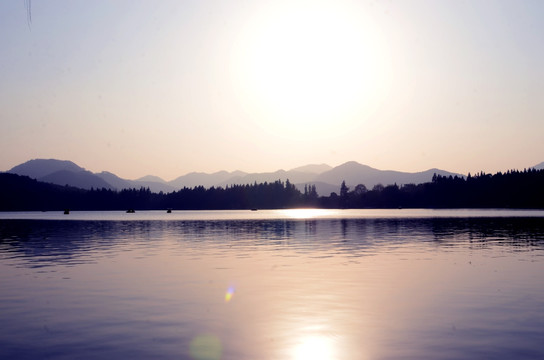 西湖山水 西湖黄昏