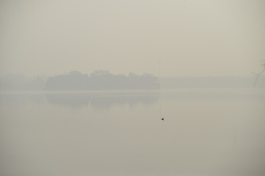昆明湖雾霾