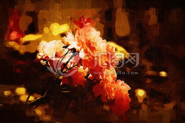 花卉油畫 玫瑰花