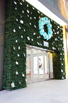 圣诞树装饰外墙