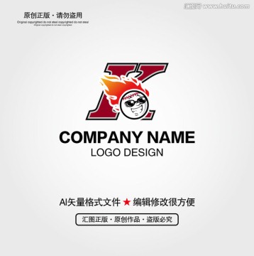 K字母LOGO 棒球LOGO