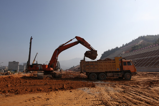 南平西站建设工地