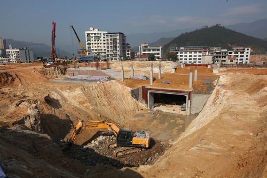 南平西站建设工地