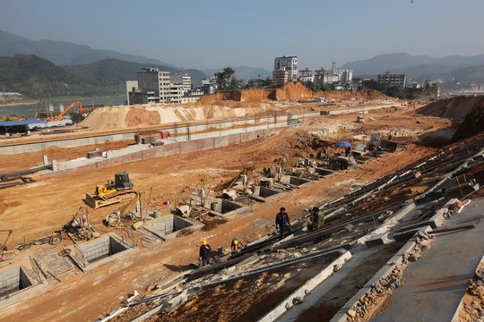 南平西站建设工地