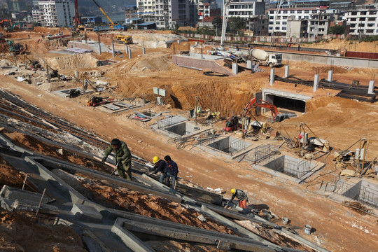 南平西站建设工地