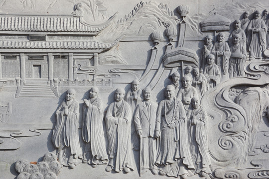 佛教浮雕文化墙