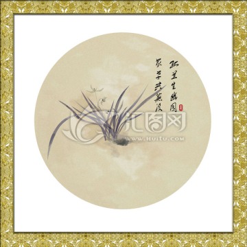 寫意國畫蘭花
