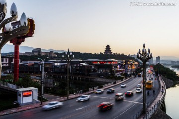 中华石鼓园 傍晚