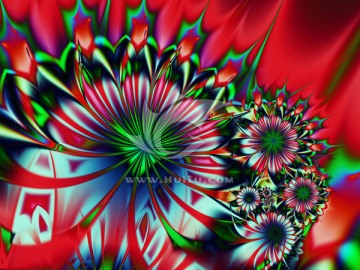 五彩花紋背景