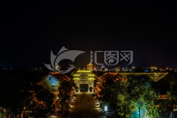 台儿庄古城夜景