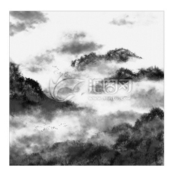 水墨山水畫