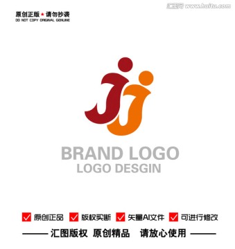 JJ字母logo
