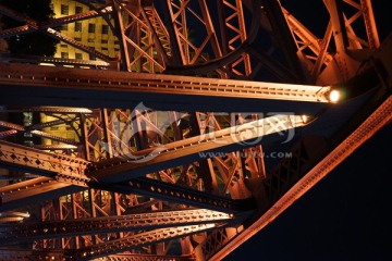 外白渡桥夜景 钢结构