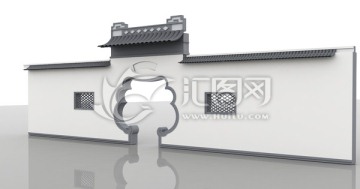 江南園林景門入口