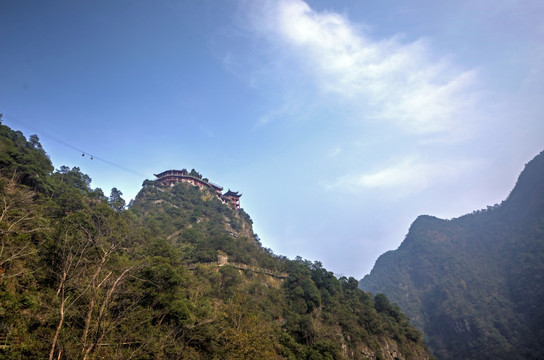 武义牛头山天师峰 顶峰远景