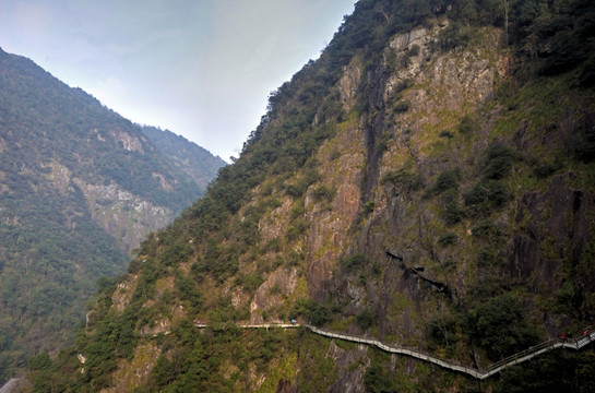 武义牛头山 山中栈道