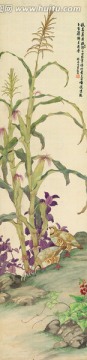 劉奎齡 花禽十二條屏 未分層