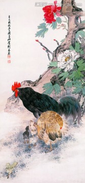 劉奎齡 雞鳴富貴圖 未分層