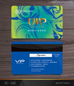 VIP卡 抽象会员卡 贵宾卡