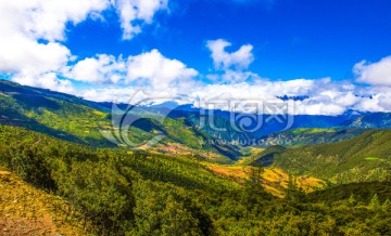 山峦 群山 山脉 西藏