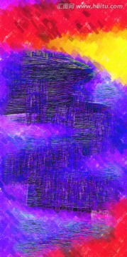 抽象油畫