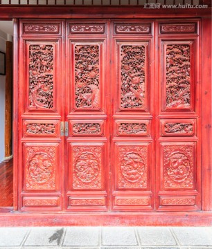 中式门窗 中式木门