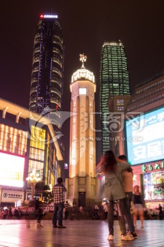 重庆解放碑夜景