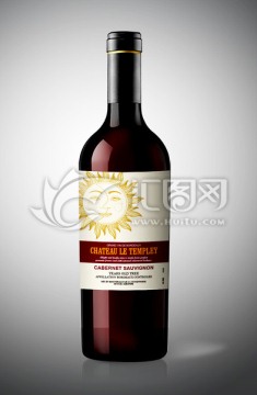 進口紅酒標展開圖