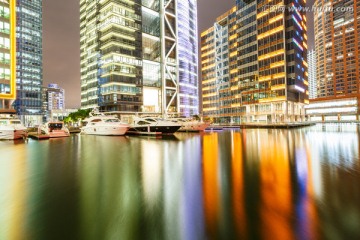 上海城市建筑夜景