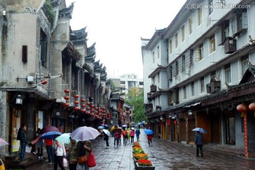 湖南凤凰古城 古建筑 街景