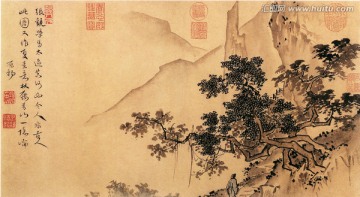 張觀 山林清趣圖